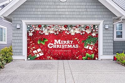Lordaeron Christmas Garage Door Banner Decoration 6X13 FT