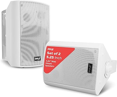 Pyle PDWR51BTWT Wall Mount Bluetooth Speaker System