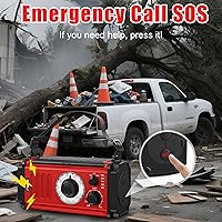 Givoust 37000mWh Hand Crank Emergency Radio — image 5