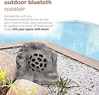 Alpine Corporation QLP542SLR-GR Bluetooth Rock Speaker — image 4