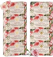 Wavertree & London English Rose Scented Soap Bars (8 x 7oz) — image 1