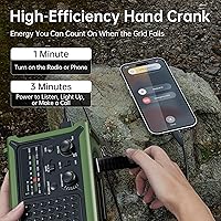 Mesqool Solar Radio Emergency Hand Crank 12000mAh — image 6