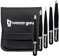 Tweezer Guru Stainless Steel 5-Piece Tweezer Set — image 1