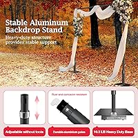 EMART Pipe and Drape Backdrop Stand Kit 10x10ft — image 5