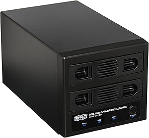 Tripp Lite U357-002 USB 3.0 Dual Bay External SATA Hard Drive RAID Enclosure