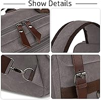 Vintage Messenger Bag Canvas Backpack for Travel - Men's Shoulder Bag — image 6