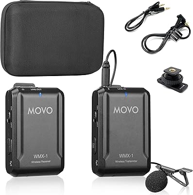 Movo WMX-1 Wireless Lavalier Microphone System