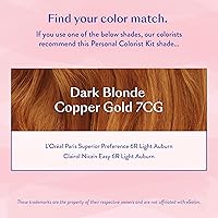 eSalon Permanent Hair Color & Hair Dye Complete Kit - Dark Blonde Copper Gold 7CG — image 5
