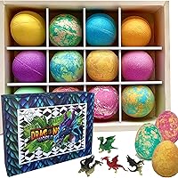 Mineral Me California Bath Bombs for Kids with Dragon Egg Toys - 12 Organic Fizzies — image 8