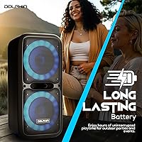 Dolphin SP-2120RBT 12″ Dual Party Speakers — image 8
