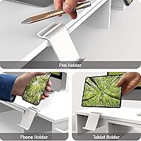 Simple Houseware Desk Dual Monitor Stand Riser with Drawer — image 4
