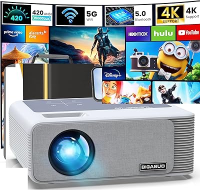 BIGASUO 850ANSI Projector 1080P HD