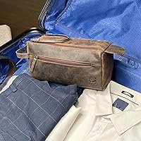 Rustic Town Buffalo Leather Toiletry Bag — image 7