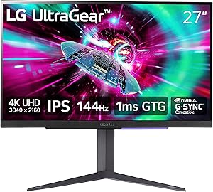 LG UltraGear 27GR93U 27″ 4K UHD Gaming Monitor