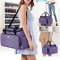 LUXJA Rolling Nail Polish Organizer, Purple — image 5