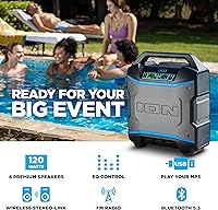 ION Block Rocker iPA163A Portable Bluetooth Outdoor Party Speaker — image 2