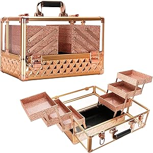 Ver Beauty Makeup Train Case 14-inch Rose Gold Review