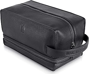 Make Life Exclusive Men's Leather Toiletry Bag Review