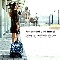 J World Sundance Rolling Backpack for Laptops, 20-inch, Vintage Rose — image 2