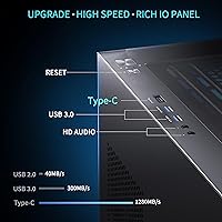 MUSETEX K2 ATX Mid Tower Gaming PC Case — image 4