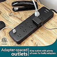 Philips 9-Outlet Surge Protector with USB Charging — image 2
