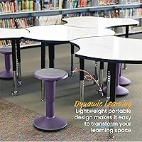 ECR4Kids SitWell Wobble Stool, Eggplant — image 5