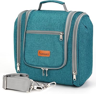 Hanging Travel Toiletry Bag for Women and Men, Blue