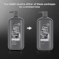 Dove Men+Care Charcoal + Clay Body & Face Wash 30 oz (3-Pack) — image 3