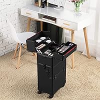 Topeakmart 3-in-1 Rolling Makeup Train Case — image 3