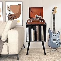2BHOME Wooden LP Record Player Stand with 4 Cabinets — image 5