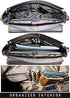 Rustic Town Leather Messenger Bag for Men 14″ Laptop Bag — image 3