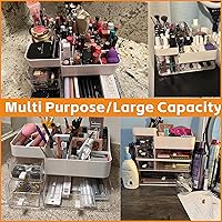 Cq Acrylic White Makeup Organizer with Drawers — image 4