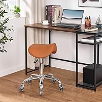 BEWISHOME Rolling Saddle Stool — image 2