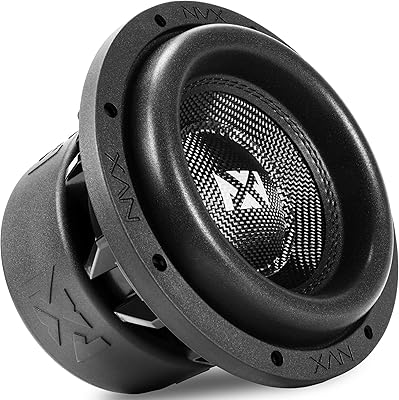 NVX VCW84v3 8-inch 1300W Dual 4-Ohm Car Subwoofer