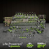 Greenworks 500W 24V Portable Power Inverter with 4 Batteries — image 6