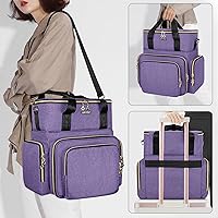 BAFASO Double Layer Nail Polish Organizer, Purple — image 5