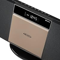 Jensen JBS-300 Champagne Gold Bluetooth Stereo Music System — image 5