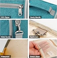 Hanging Travel Toiletry Bag for Women and Men, Blue — image 6