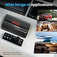 Pyle PLMRMP3B 800W 4-Channel Hydra Marine Micro Amplifier — image 6