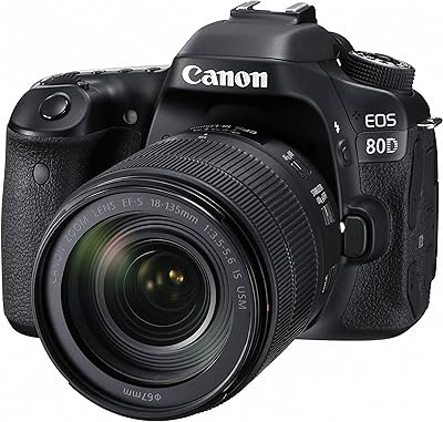 Canon EOS 80D DSLR Camera with 18-135mm Lens