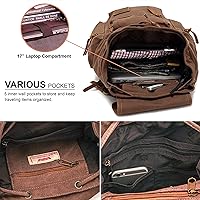 HuaChen Vintage Canvas Backpack M32 Coffee L — image 6