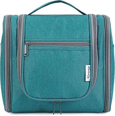 Narwey Hanging Toiletry Bag for Women, Large, Teal
