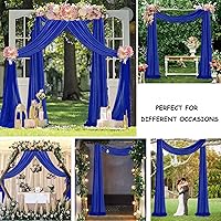 FUHSY Wedding Arch Draping Fabric Blue 29″x20FT 2 Panels — image 5