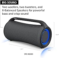 Sony SRS-XG500 X-Series Wireless Portable Bluetooth Boombox Speaker — image 3