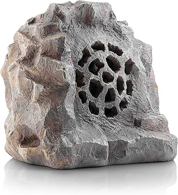 Alpine Corporation QLP542SLR-GR Bluetooth Rock Speaker