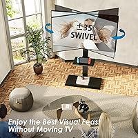 FITUEYES Floor TV Stand with Swivel Mount for 50-85 Inch TVs — image 3