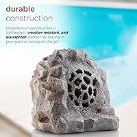 Alpine Corporation QLP542SLR-GR Bluetooth Rock Speaker — image 6