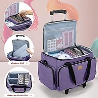 LUXJA Rolling Nail Polish Organizer, Purple — image 2