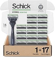 Schick Hydro Sensitive Razors for Men with 17 Blade Refills — image 1