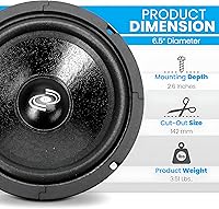 Pyle PDMR6 6.5″ Car Audio Midrange Speaker — image 3